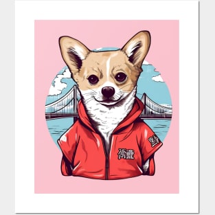 Kawaii Japanese dog, Corgi Dog Posters and Art